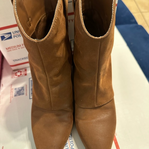 Altar'd State suede Tan Ankle Booties - Picture 3 of 7